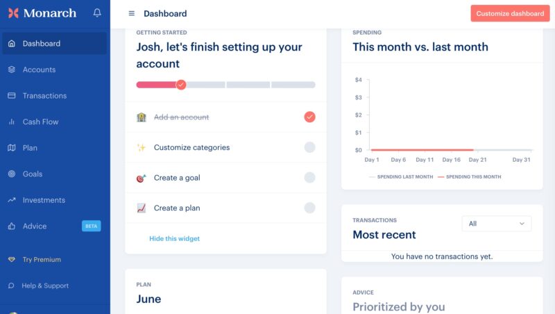 Monarch Money Dashboard