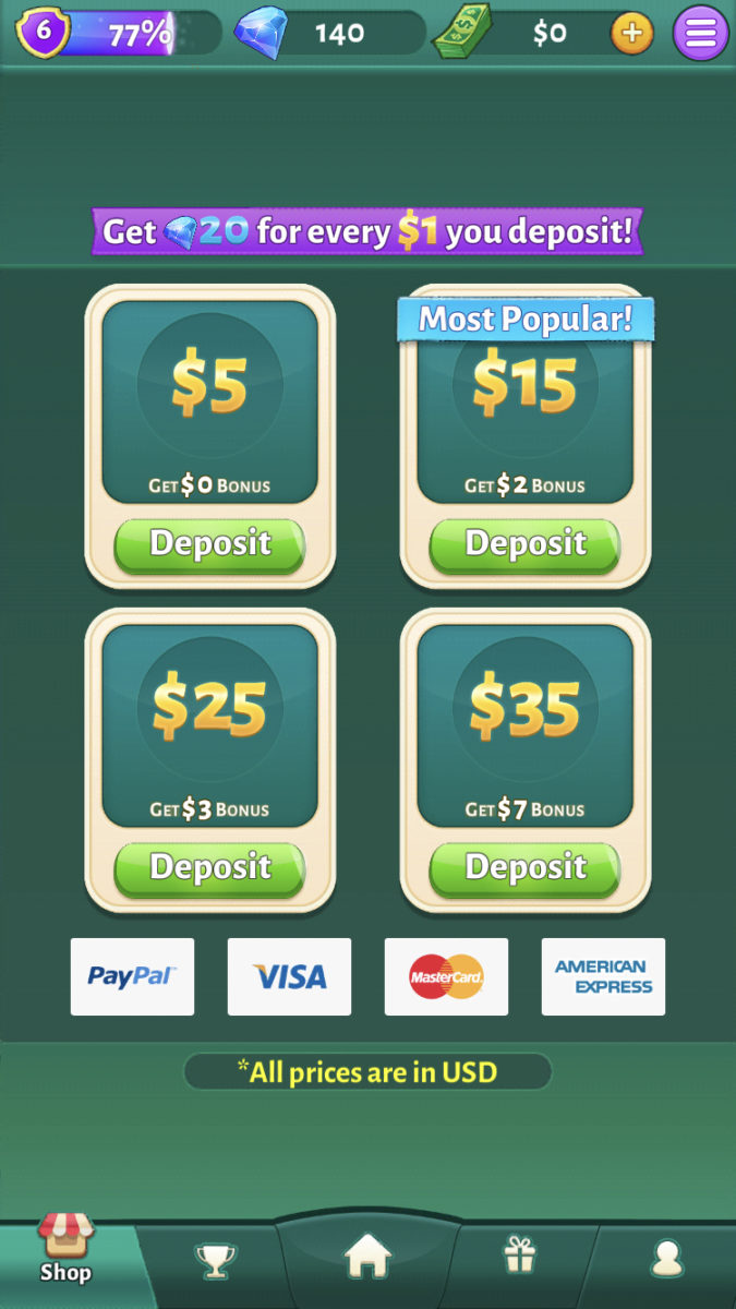 Solitaire Cash Deposit Bonus